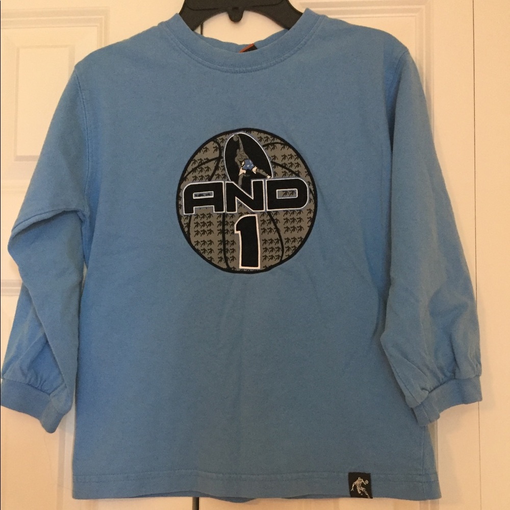 Boys, sized 7, long sleeved shirt
